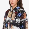 Abrigo estampado de mezcla de algodón Abrigo estampado de mezcla de algodón