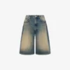 Bermudas de denim de algodón