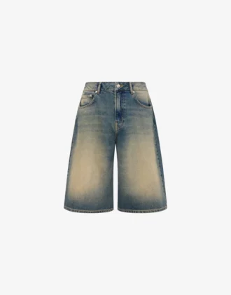 Bermudas de denim de algodón