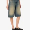 Bermudas de denim de algodón