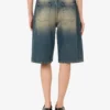 Bermudas de denim de algodón