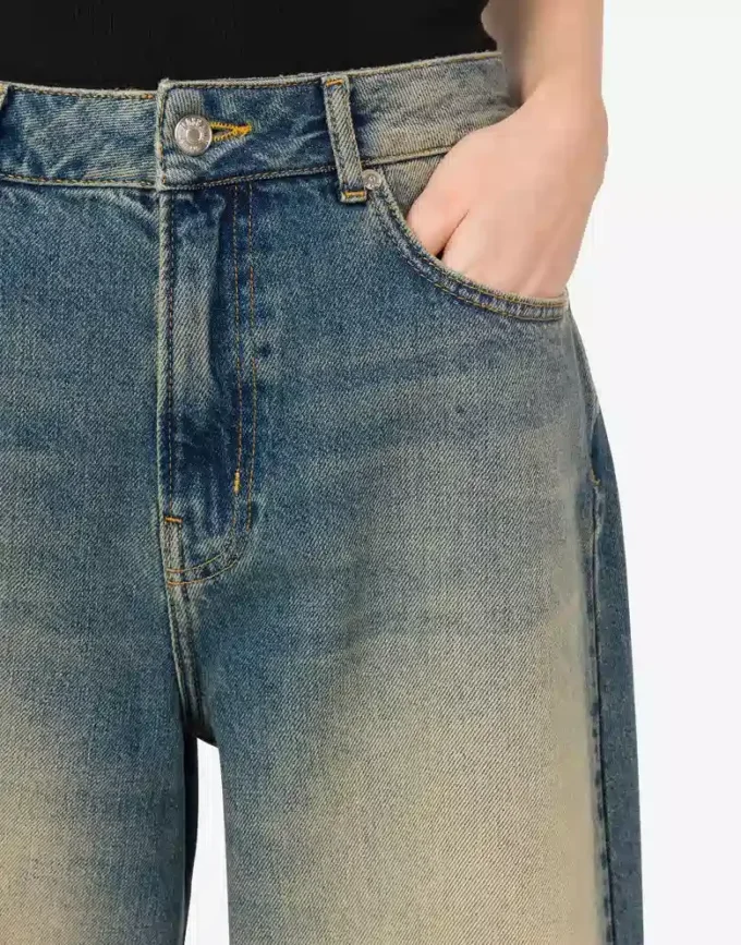 Bermudas de denim de algodón