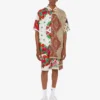 Bermudas de seda estampadas