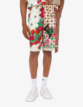 Bermudas de seda estampadas