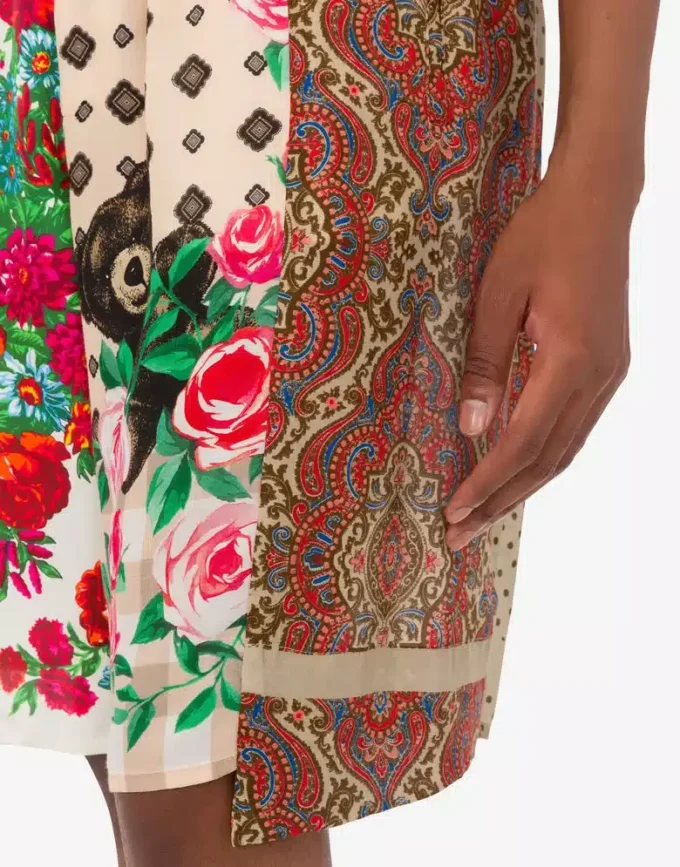 Bermudas de seda estampadas