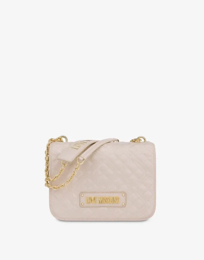 Bolso bandolera acolchado con logotipo Bolso bandolera acolchado con logotipo