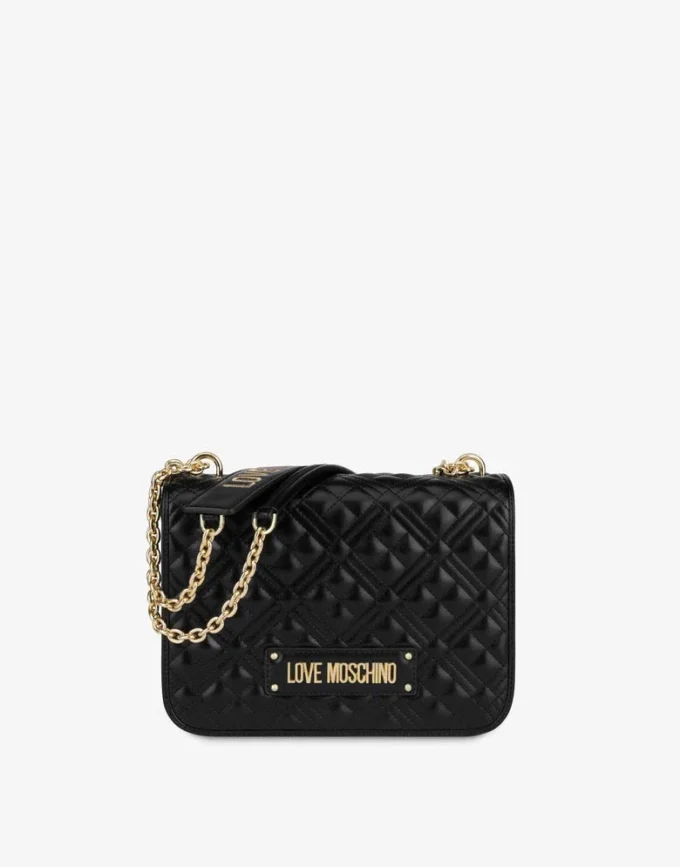Bolso bandolera acolchado con logotipo Bolso bandolera acolchado con logotipo