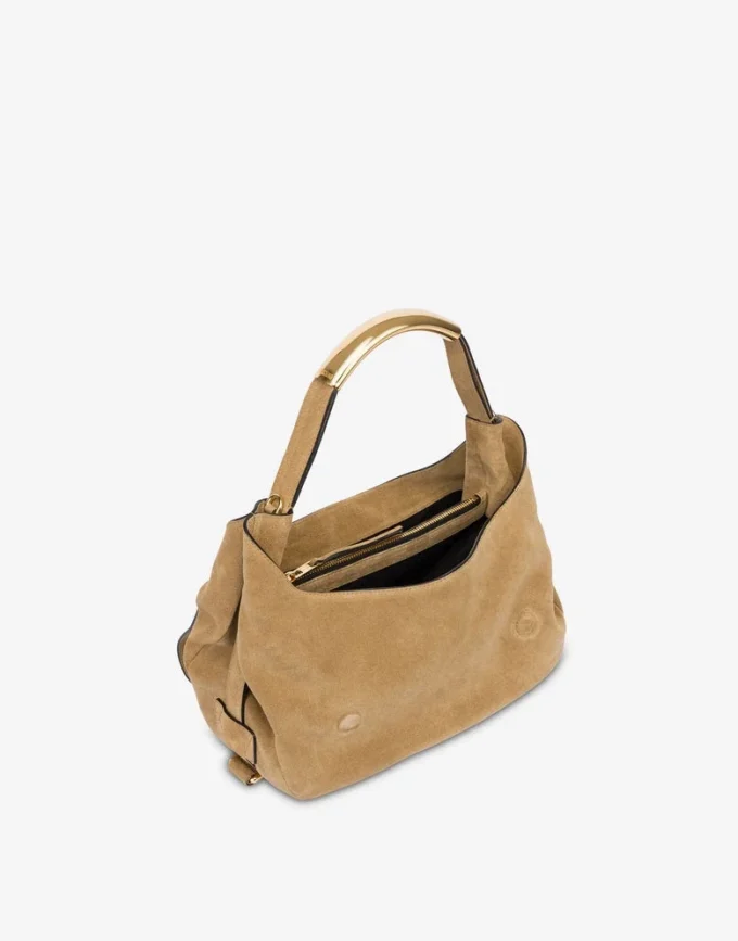 Bolso Me con asa trenzada de ante Bolso Me con asa trenzada de ante