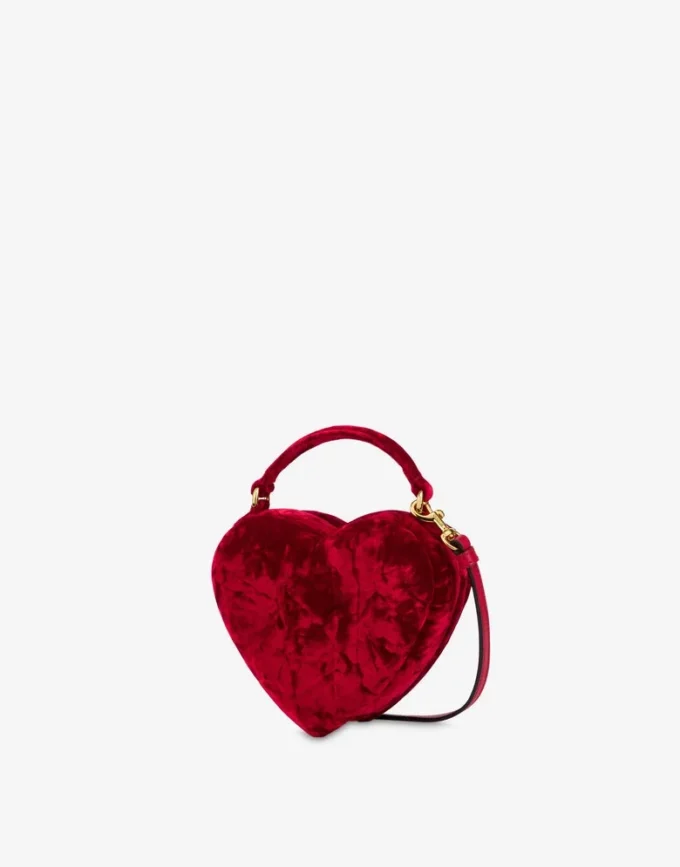 Bolso Moschino Love Me en terciopelo Bolso Moschino Love Me en terciopelo
