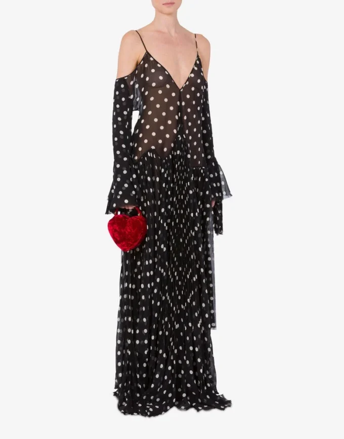 Bolso Moschino Love Me en terciopelo Bolso Moschino Love Me en terciopelo
