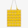 Bolso shopper en ante con Smiley® estampado por toda la superficie