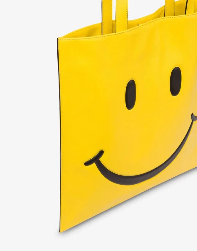 Bolso shopper en napa Smiley® Bolso shopper en napa Smiley®