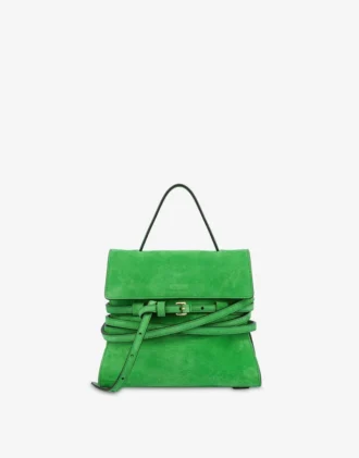 Bolso Tie Me de Moschino en ante Pequeño
