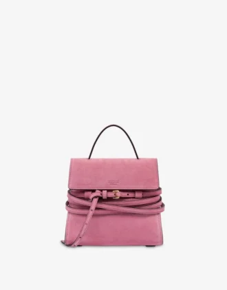 Bolso Tie Me de Moschino en ante Pequeño