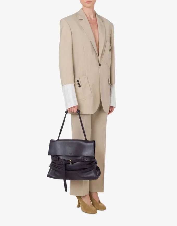 Bolso Tie Me de Moschino mediano