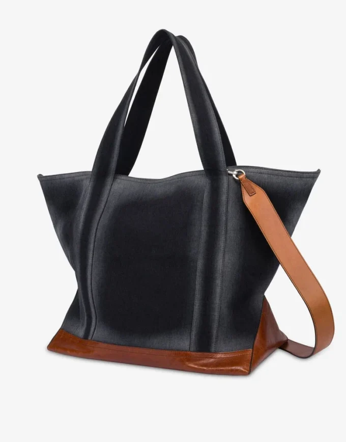 Bolso tote maxi de denim Bolso tote maxi de denim