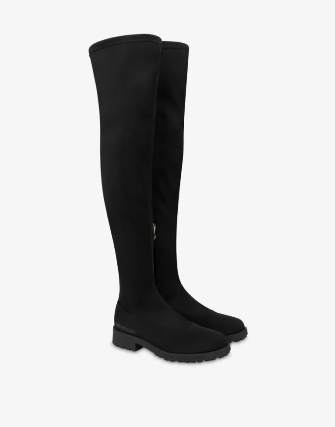 Botas por encima de la rodilla en lycra