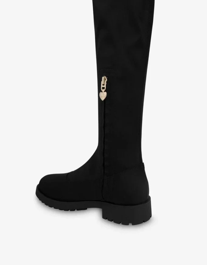 Botas por encima de la rodilla en lycra