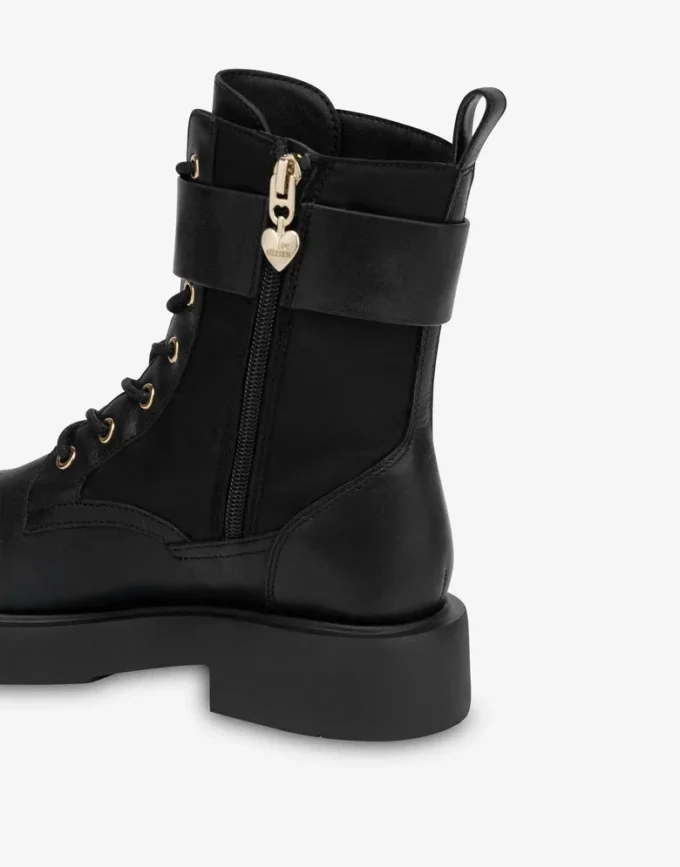 Botines de becerro y nailon Botines de becerro y nailon