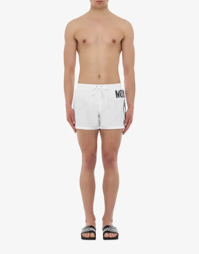Boxer de playa con doble signo de interrogación