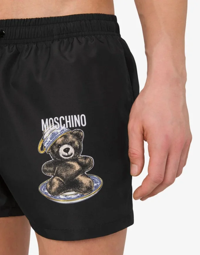 Boxers de playa de nailon Moschino Teddy Bear