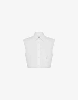 Camisa corta de popelín de algodón Goose