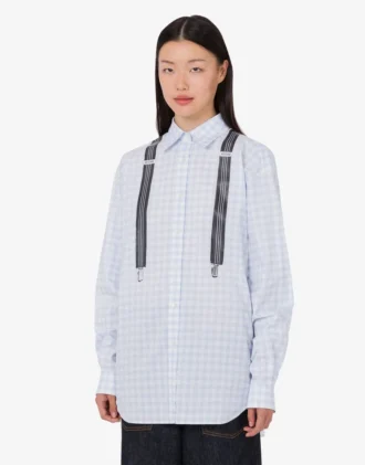 Camisa de algodón estampada a cuadros vichy