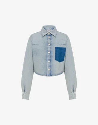 Camisa de denim de algodón ligero