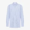Camisa de popelín Bordado de ganso
