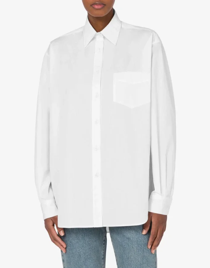 Camisa de popelín de algodón