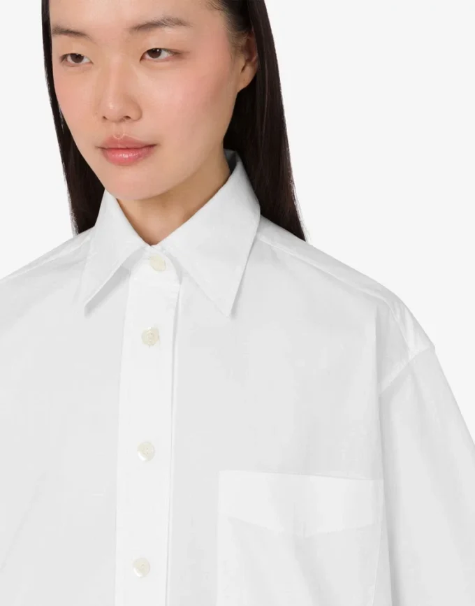Camisa de popelín de algodón