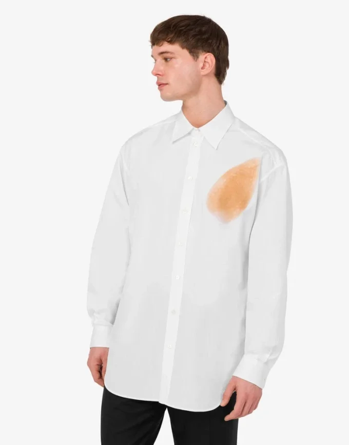 Camisa de popelín de algodón Archivo