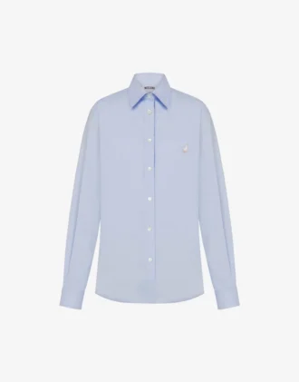 Camisa de popelín de algodón Goose