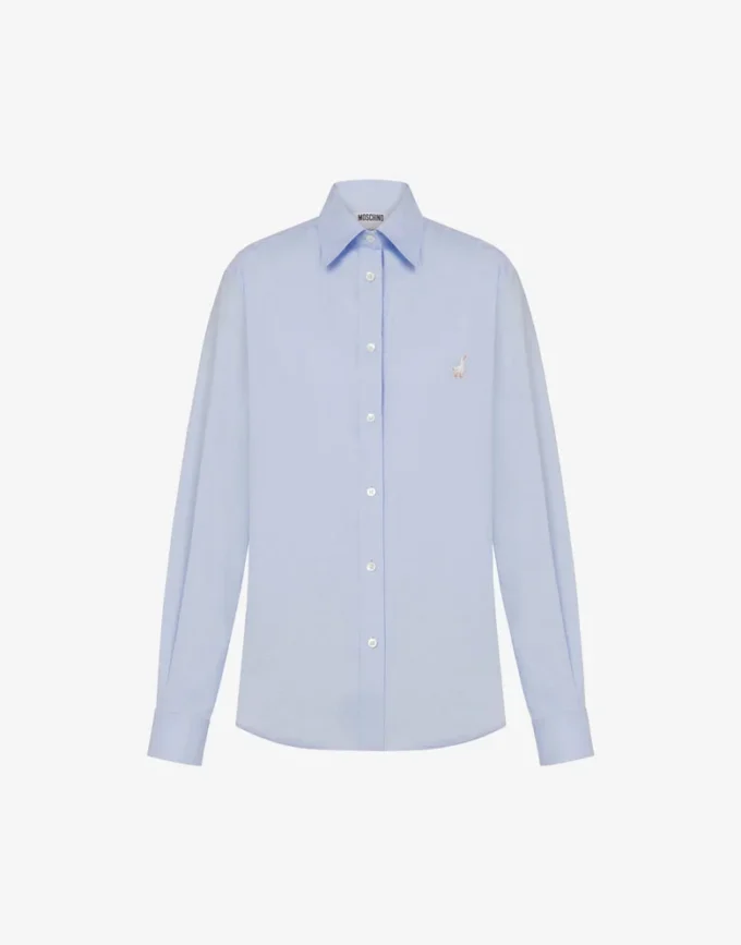 Camisa de popelín de algodón Goose Camisa de popelín de algodón Goose