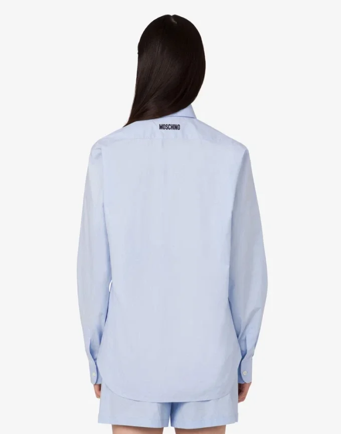 Camisa de popelín de algodón Goose Camisa de popelín de algodón Goose