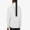 Camisa de popelín de algodón jacquard