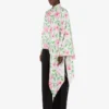 Camisa de sarga de seda estampada
