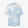 Camisa de sarga de seda Nubes de archivo