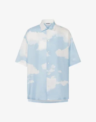 Camisa de sarga de seda Nubes de archivo