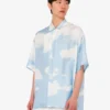 Camisa de sarga de seda Nubes de archivo