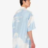 Camisa de sarga de seda Nubes de archivo