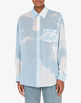 Camisa en georgette «In The Cloud»