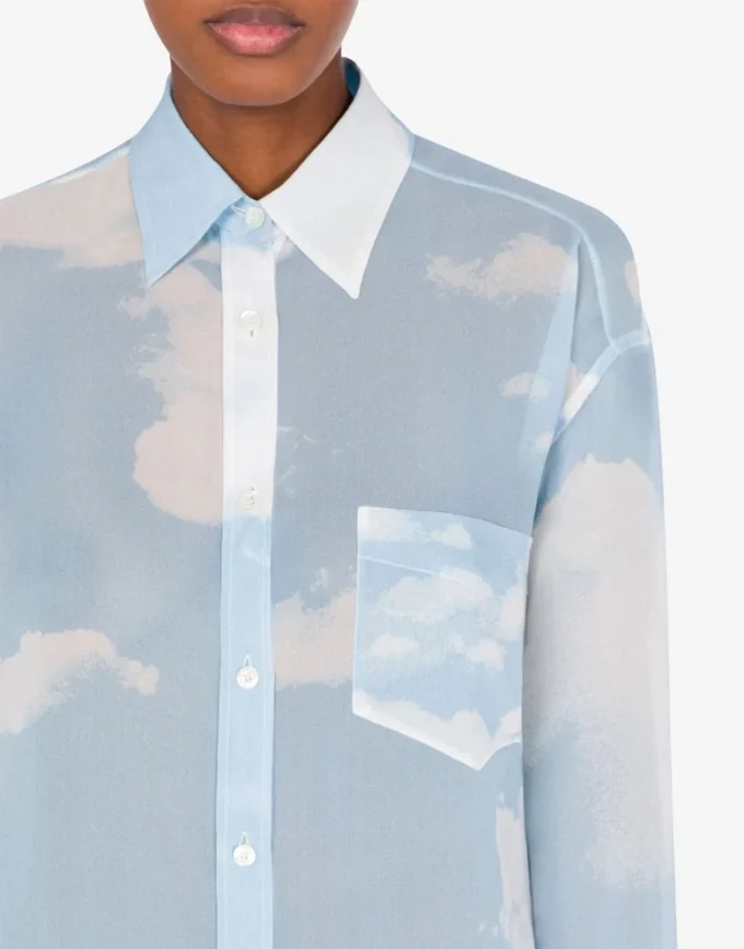 Camisa en georgette «In The Cloud» Camisa en georgette «In The Cloud»