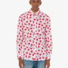 Camisa ligera de popelín de algodón con estampado