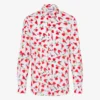 Camisa ligera de popelín de algodón con estampado