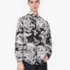 Camisa ligera de popelín de algodón con estampado de gansos