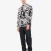 Camisa ligera de popelín de algodón con estampado de gansos