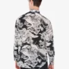 Camisa ligera de popelín de algodón con estampado de gansos