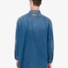 Camisa vaquera de algodón azul