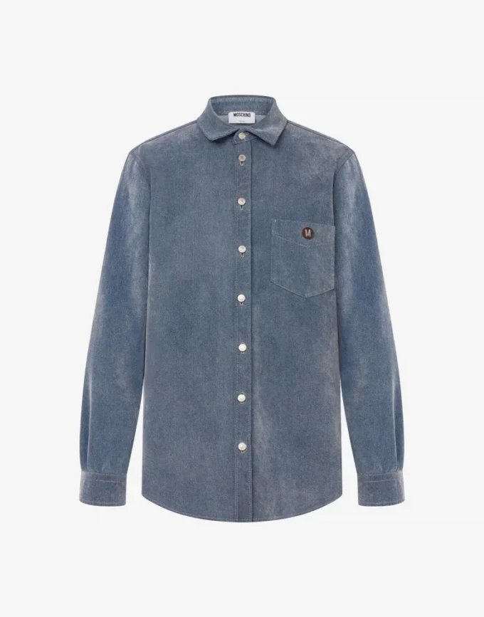 Camisa vaquera flocada